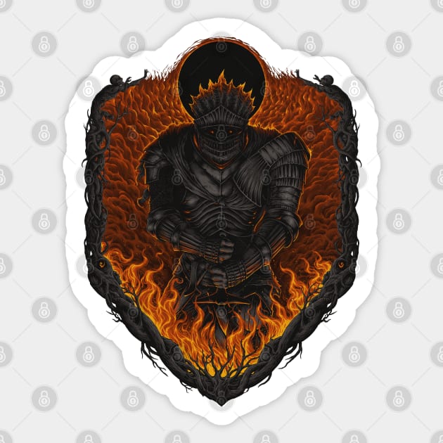 Dark Souls - SOUL OF CINDER Sticker by d.legoshin.art